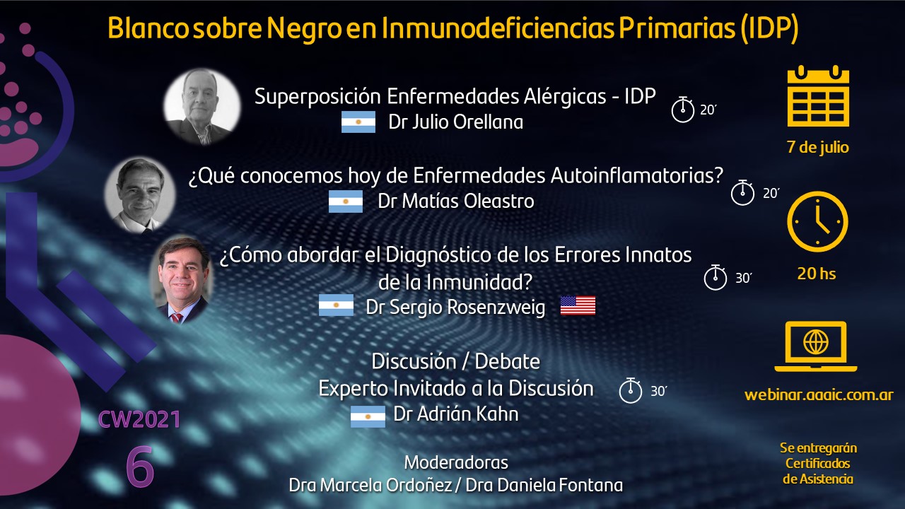 Ciclo de webinars de la AAAIC (Córdoba)